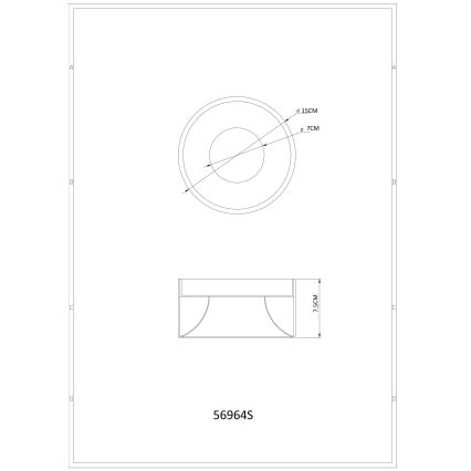 Globo - LED griestu gaismeklis LED/12W/230V 3000K Ø 15 cm melns