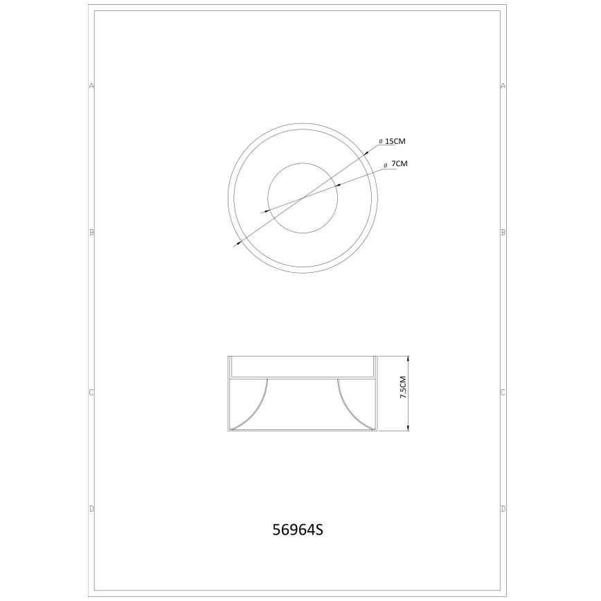 Globo - LED griestu gaismeklis LED/12W/230V 3000K Ø 15 cm melns