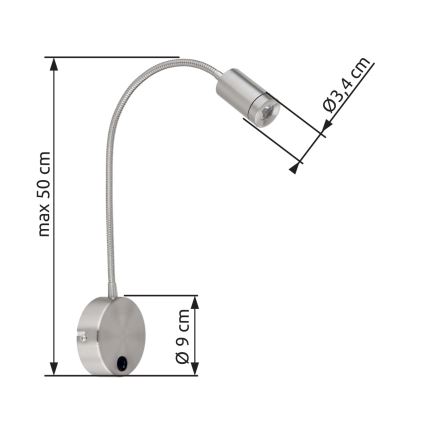 Globo - elastīga LED lampiņa LED/3W/230V