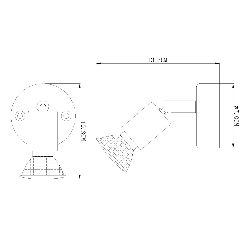 Globo - LED sienas lampa 1xGU10/3W/230V
