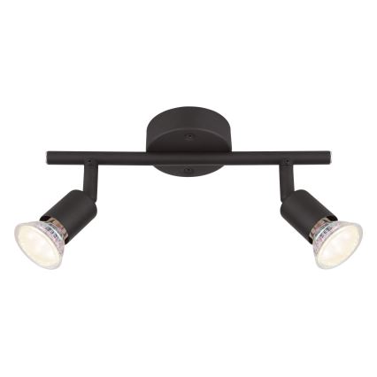 Globo - LED Starmetis 2xGU10/3W/230V melna