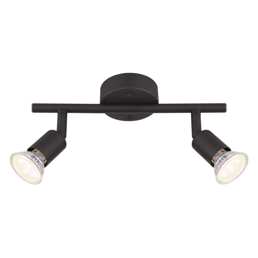Globo - LED Starmetis 2xGU10/3W/230V melna