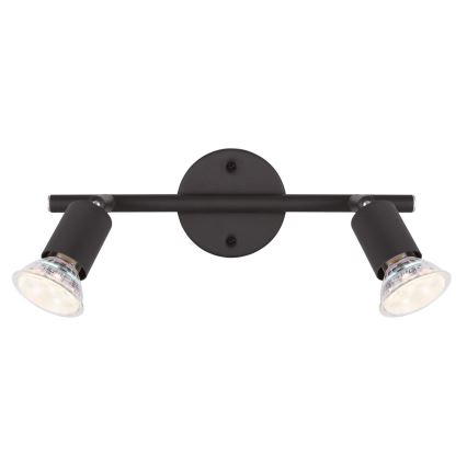 Globo - LED Starmetis 2xGU10/3W/230V melna