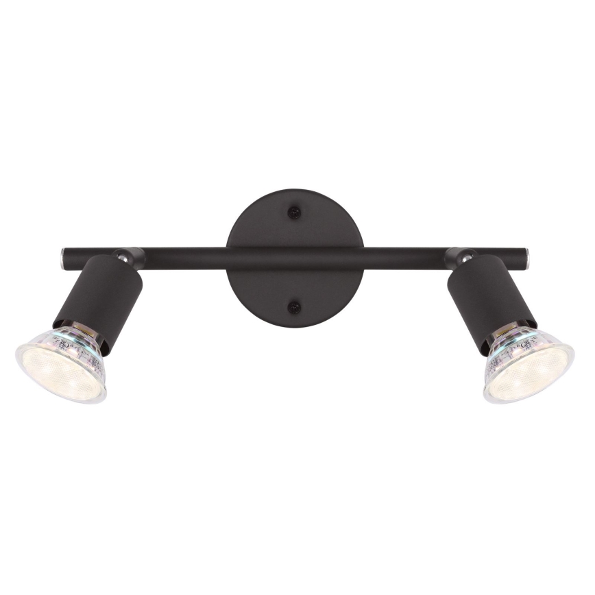 Globo - LED Starmetis 2xGU10/3W/230V melna