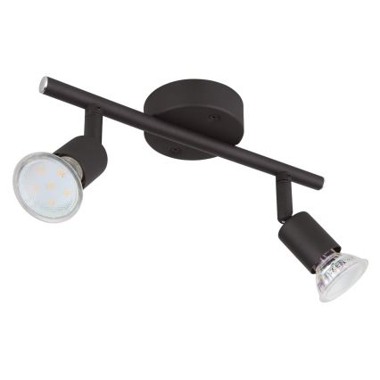 Globo - LED Starmetis 2xGU10/3W/230V melna