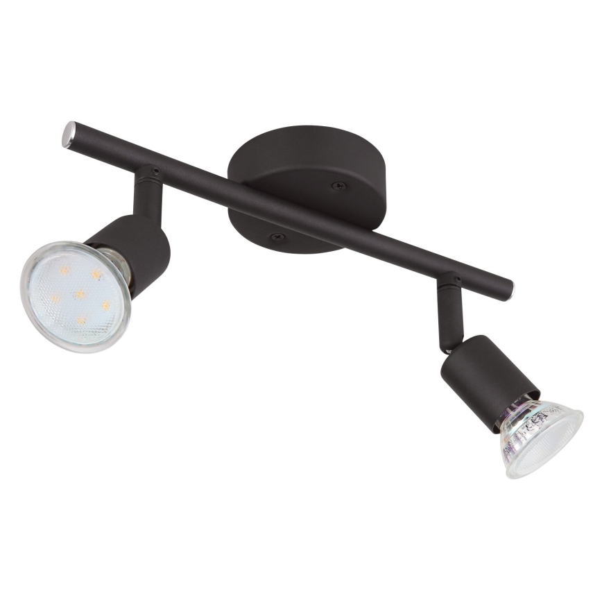 Globo - LED Starmetis 2xGU10/3W/230V melna