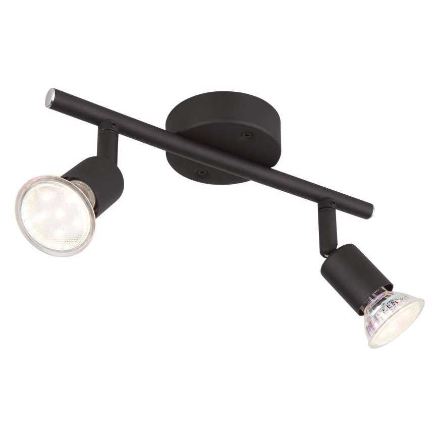 Globo - LED Starmetis 2xGU10/3W/230V melna