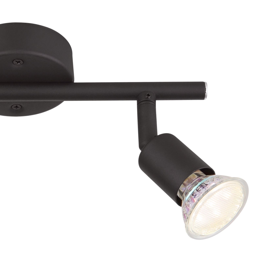 Globo - LED Starmetis 2xGU10/3W/230V melna