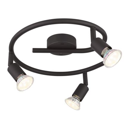 Globo - LED Starmetis 3xGU10/3W/230V melna