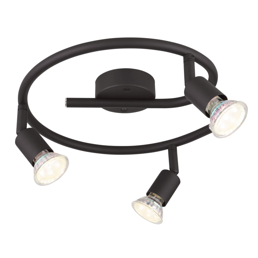 Globo - LED Starmetis 3xGU10/3W/230V melna