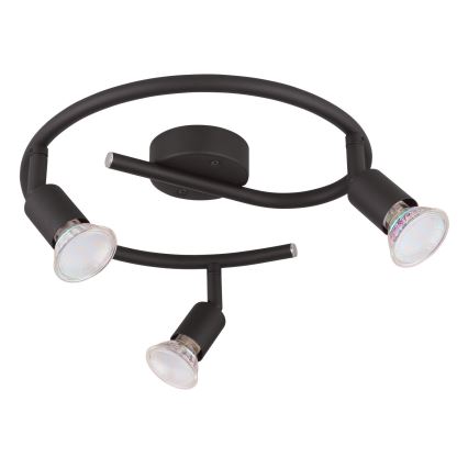 Globo - LED Starmetis 3xGU10/3W/230V melna