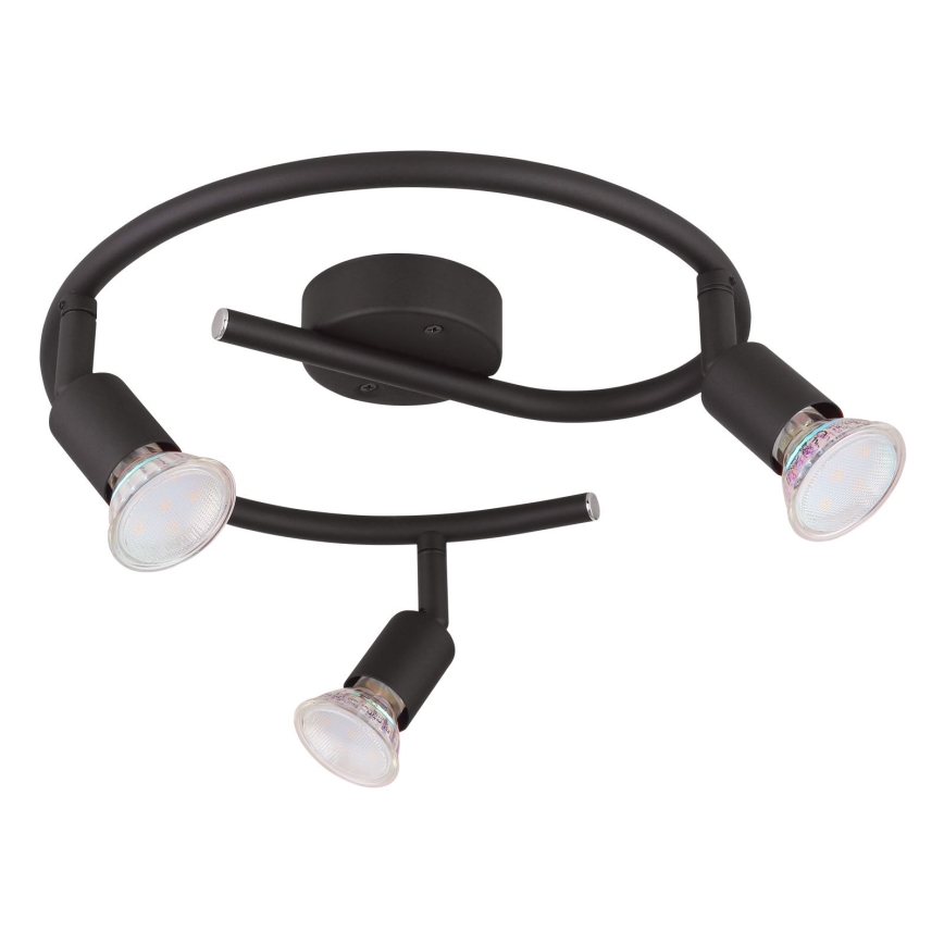 Globo - LED Starmetis 3xGU10/3W/230V melna