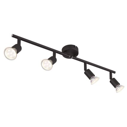 Globo - LED Starmetis 4xGU10/3W/230V melna