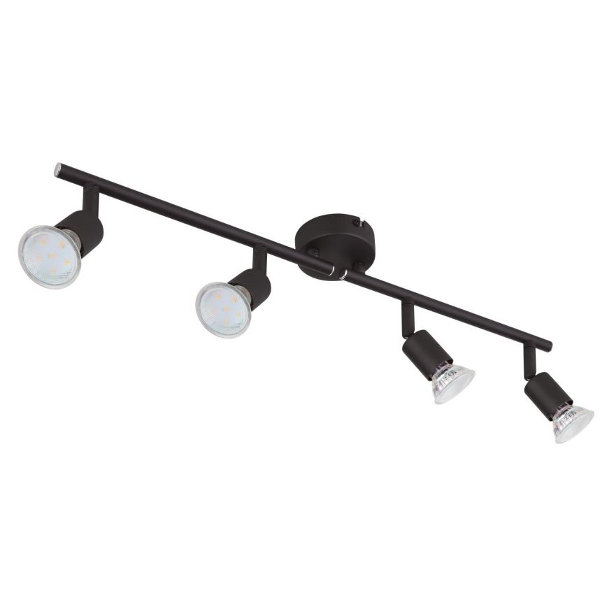Globo - LED Starmetis 4xGU10/3W/230V melna
