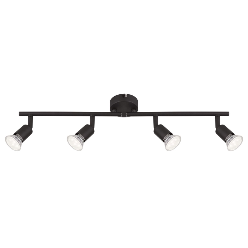 Globo - LED Starmetis 4xGU10/3W/230V melna