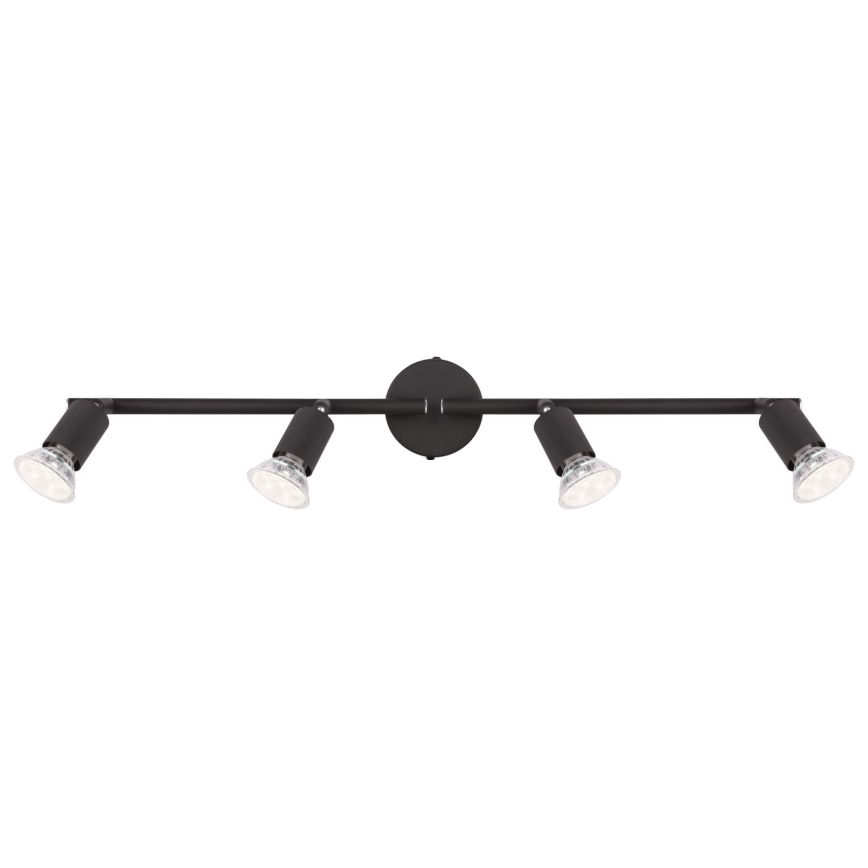 Globo - LED Starmetis 4xGU10/3W/230V melna