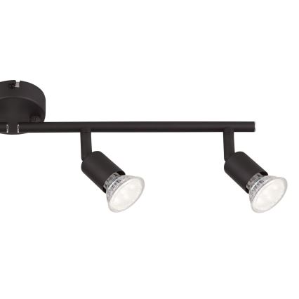 Globo - LED Starmetis 4xGU10/3W/230V melna