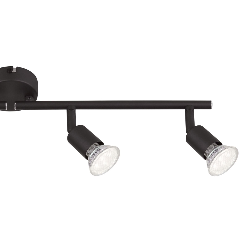 Globo - LED Starmetis 4xGU10/3W/230V melna