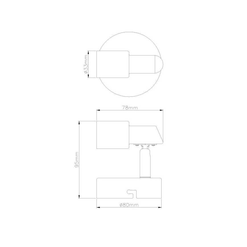 Globo - LED Sienas starmetis 1xGU10/3W/230V