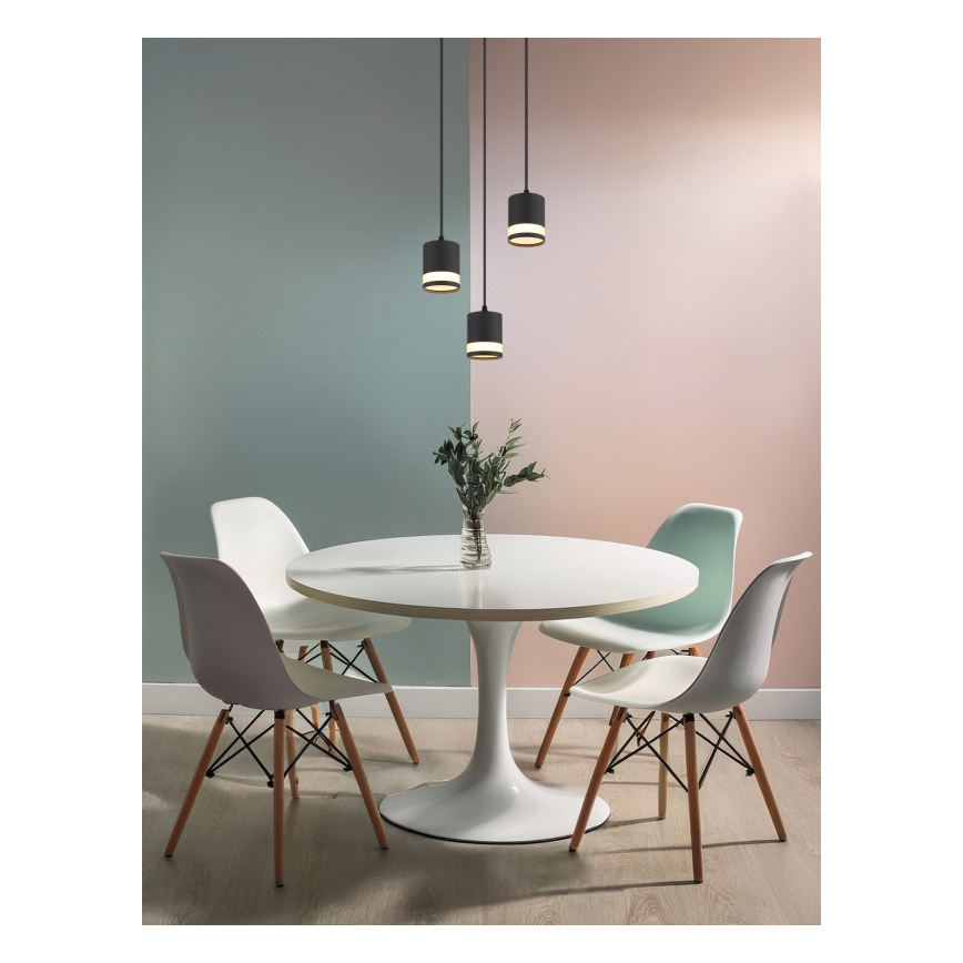 Globo - LED Lustra ar auklu 3xGX53/7W/230V 3000K melna