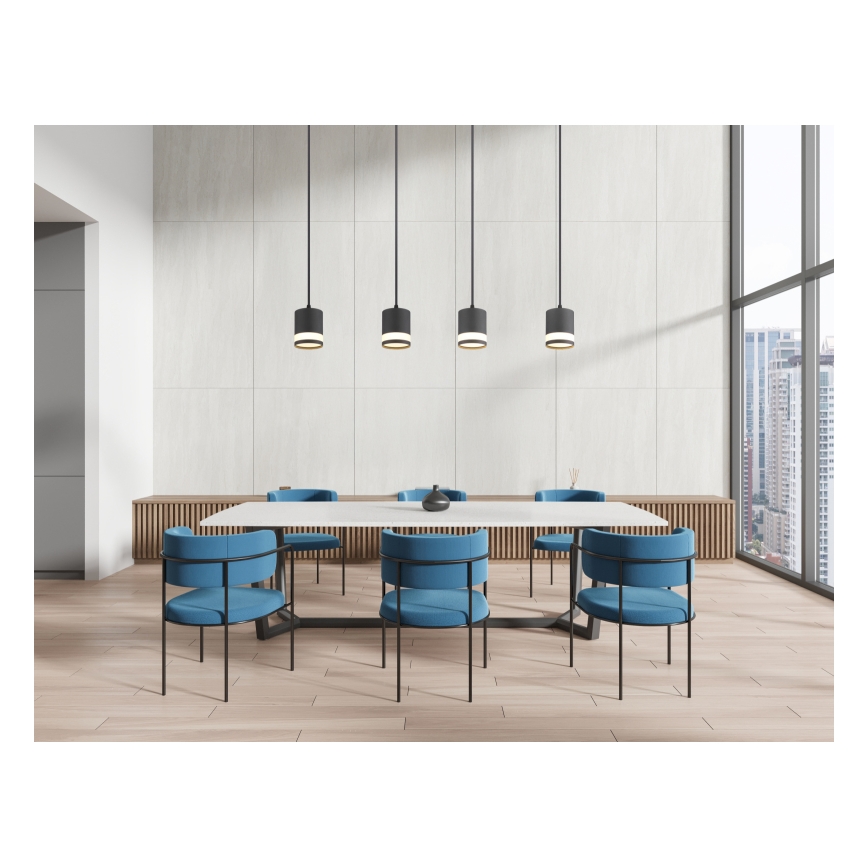 Globo - LED Lustra ar auklu 4xGX53/7W/230V 3000K melna