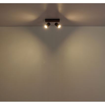 Globo - Starmetis 2xGU10/25W/230V melna