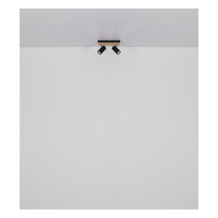 Globo - Starmetis 2xGU10/25W/230V melna