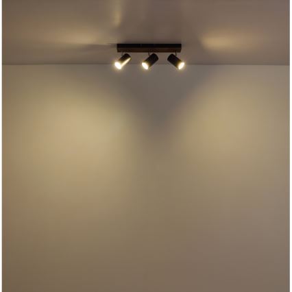 Globo - Starmetis 3xGU10/25W/230V melna