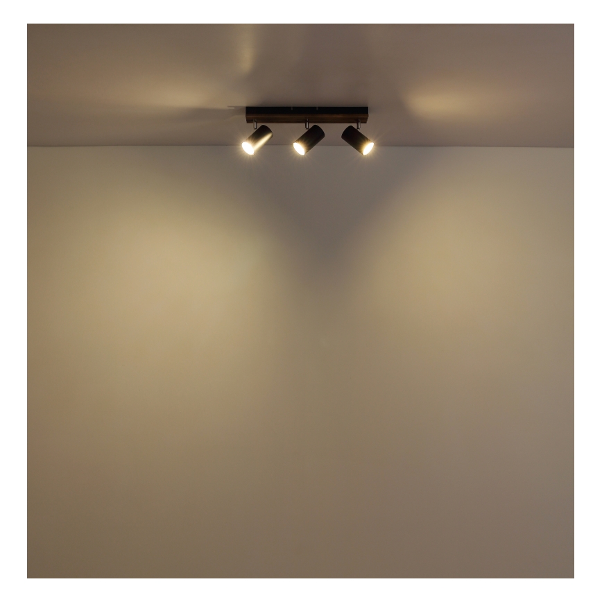 Globo - Starmetis 3xGU10/25W/230V melna
