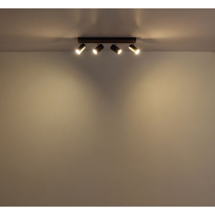 Globo - Starmetis 4xGU10/25W/230V melna