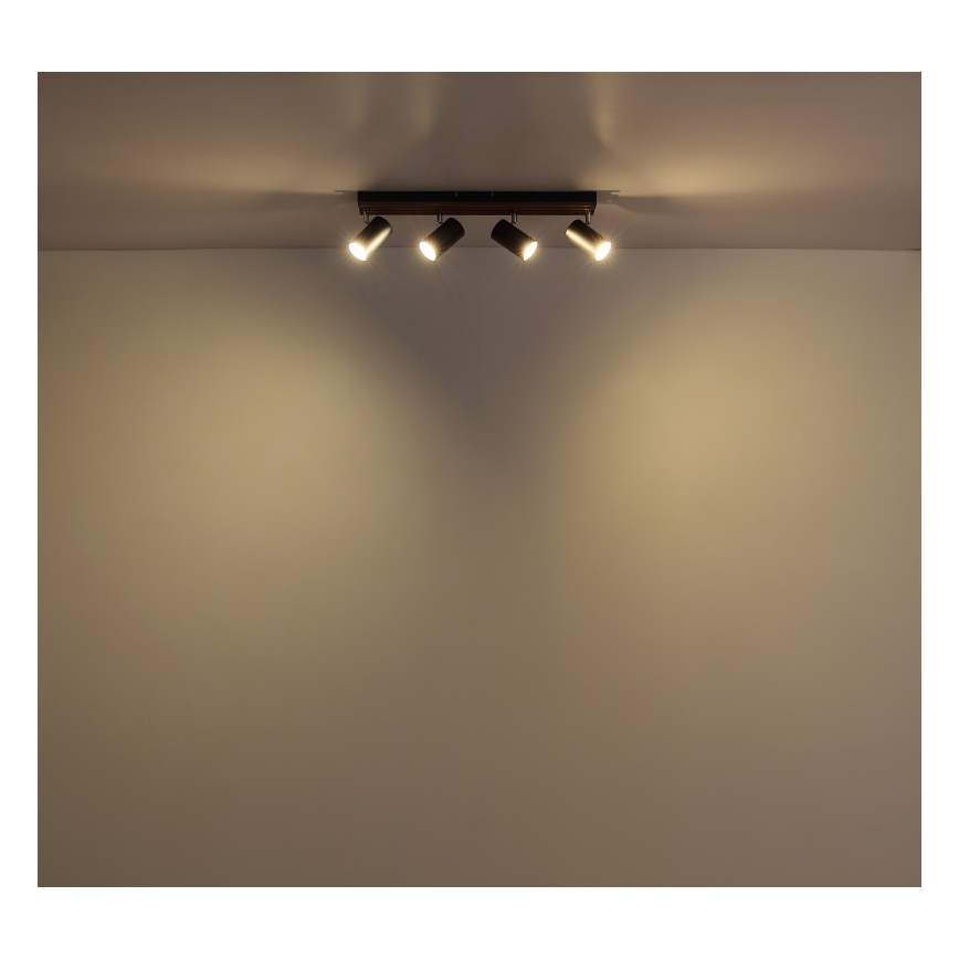 Globo - Starmetis 4xGU10/25W/230V melna