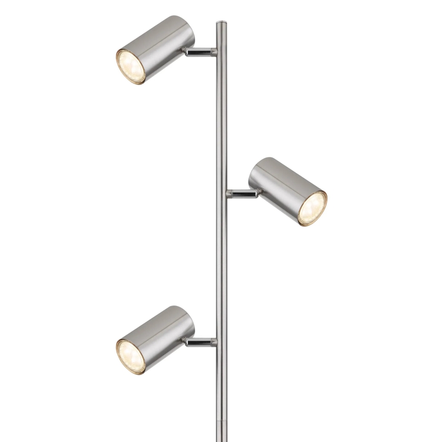 Globo - Grīdas stāvlampa 3xGU10/5W/230V matēts hroms