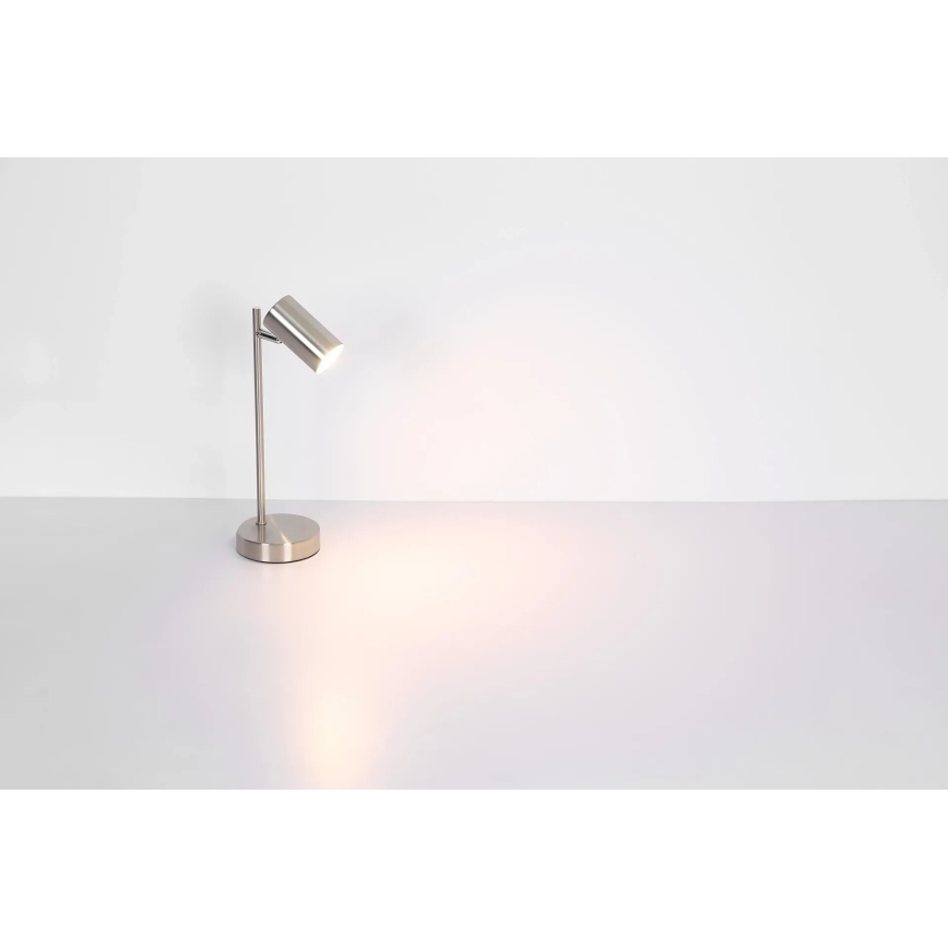 Globo - Galda lampa 1xGU10/5W/230V matēts hroms