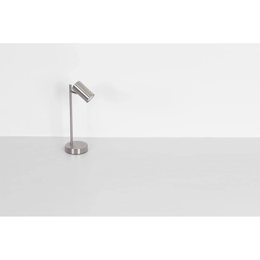 Globo - Galda lampa 1xGU10/5W/230V matēts hroms