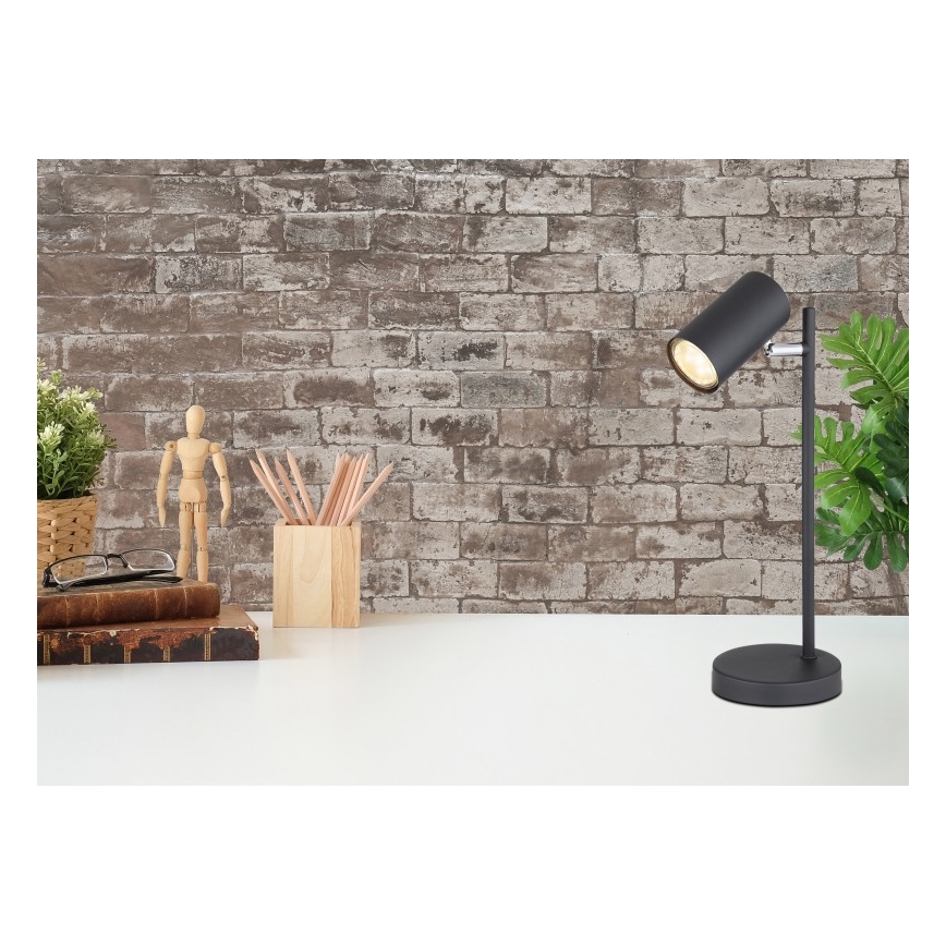 Globo - Galda lampa 1xGU10/5W/230V melna