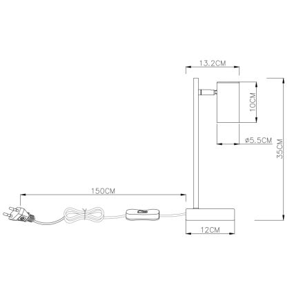 Globo - Galda lampa 1xGU10/5W/230V