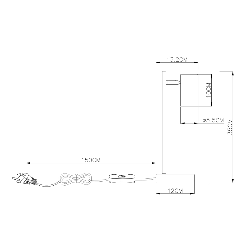 Globo - Galda lampa 1xGU10/5W/230V