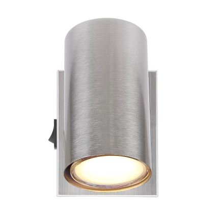 Globo - Sienas starmetis 1xGU10/25W/230V matēts hroms