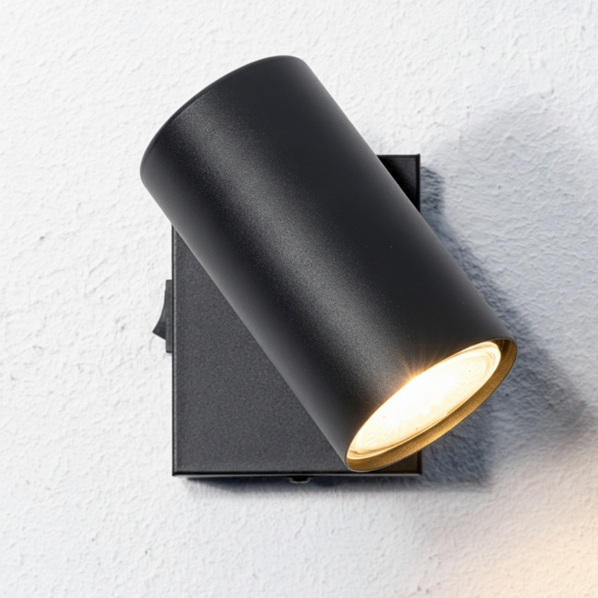 Globo - Sienas starmetis 1xGU10/25W/230V melns