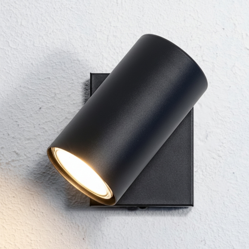 Globo - Sienas starmetis 1xGU10/25W/230V melns