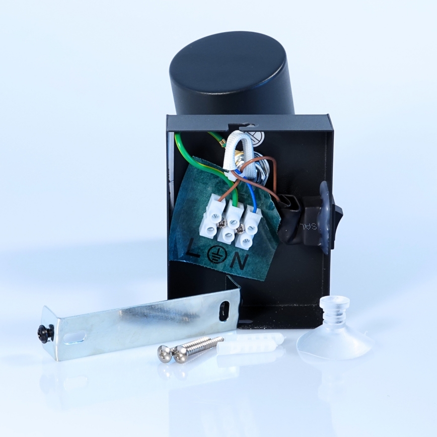 Globo - Sienas starmetis 1xGU10/25W/230V melns