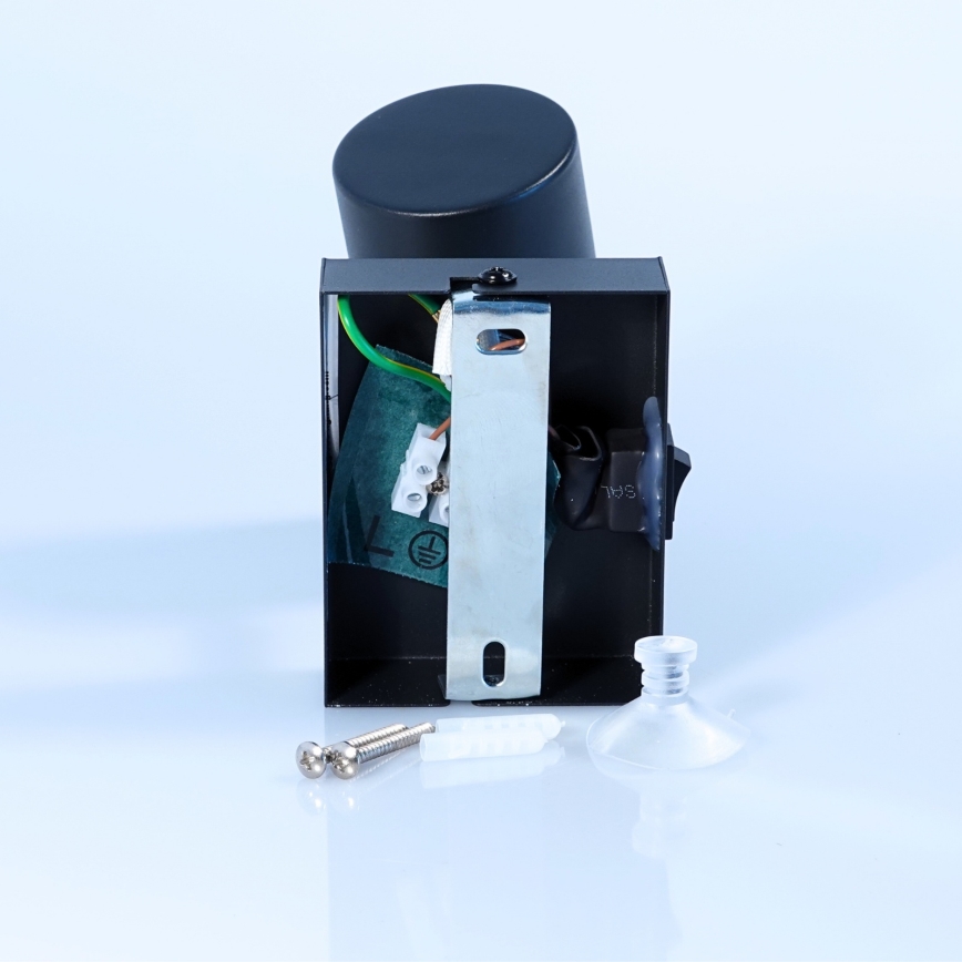 Globo - Sienas starmetis 1xGU10/25W/230V melns