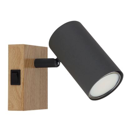 Globo - Sienas starmetis 1xGU10/25W/230V pelēks/brūns