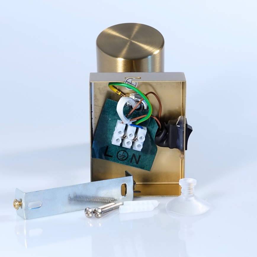 Globo - Sienas starmetis 1xGU10/25W/230V zelta