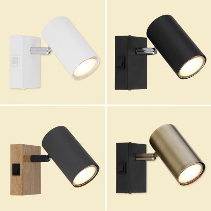 Globo - Sienas starmetis 1xGU10/25W/230V zelta