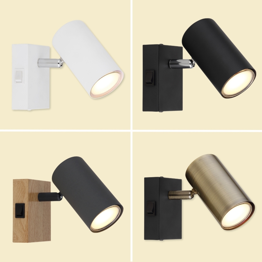 Globo - Sienas starmetis 1xGU10/25W/230V zelta