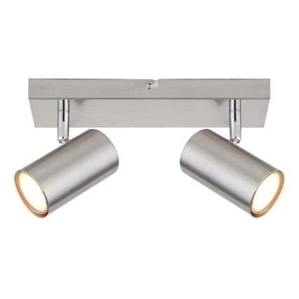 Globo - Starmetis 2xGU10/25W/230V matēts hroms
