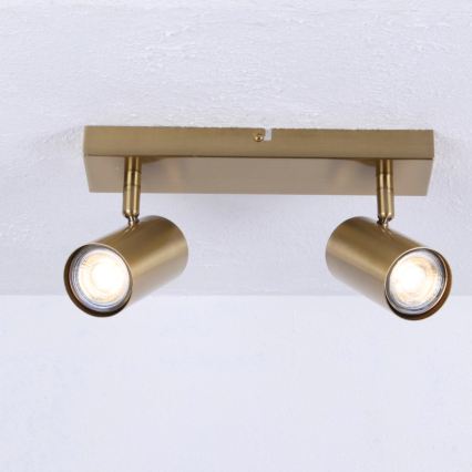 Globo - Starmetis 2xGU10/35W/230V zelta