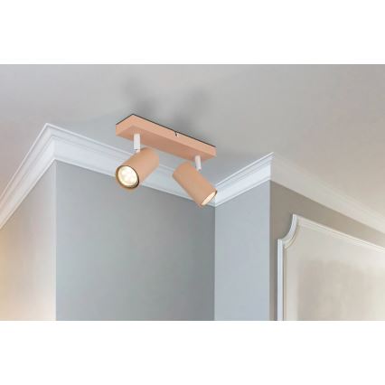 Globo - Starmetis 2xGU10/25W/230V oranža