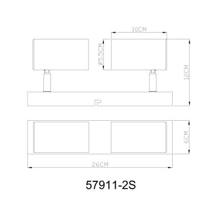 Globo - Starmetis 2xGU10/25W/230V